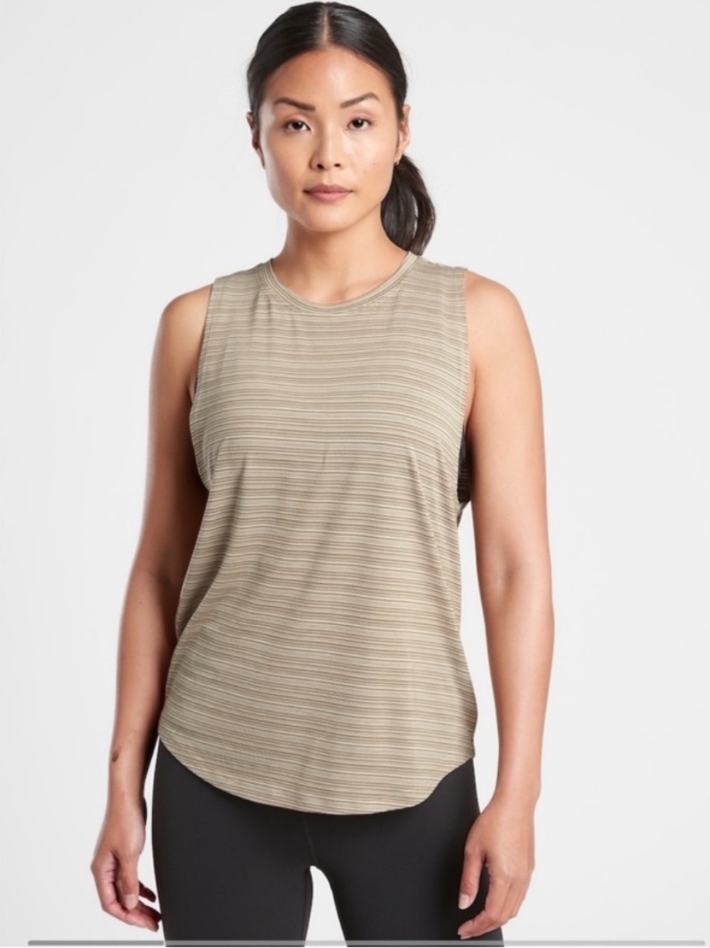 Athleta Cloudlight Striped Muscle Tank